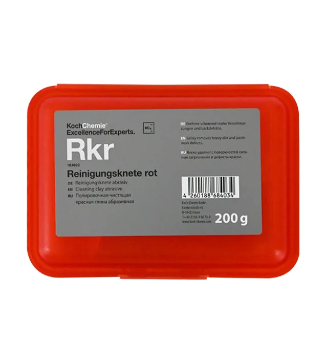 Koch Chemie RKR Reinigungsknete Rot 200 gr Profesyonel Sert Yüzey Temizleme Kili (Ağır Hizmet)